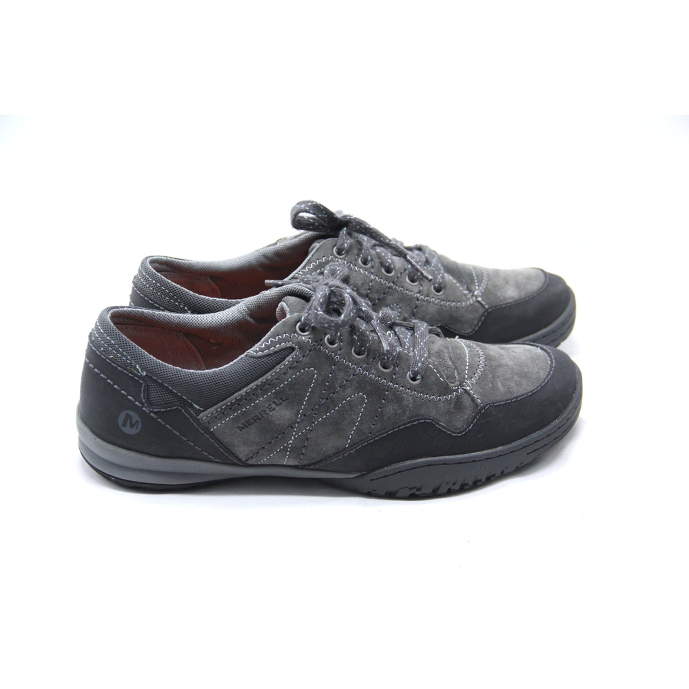 Merrell Granite Hiking Shoes Womens 8.5 Gray Suede Leather Sneakers J42282